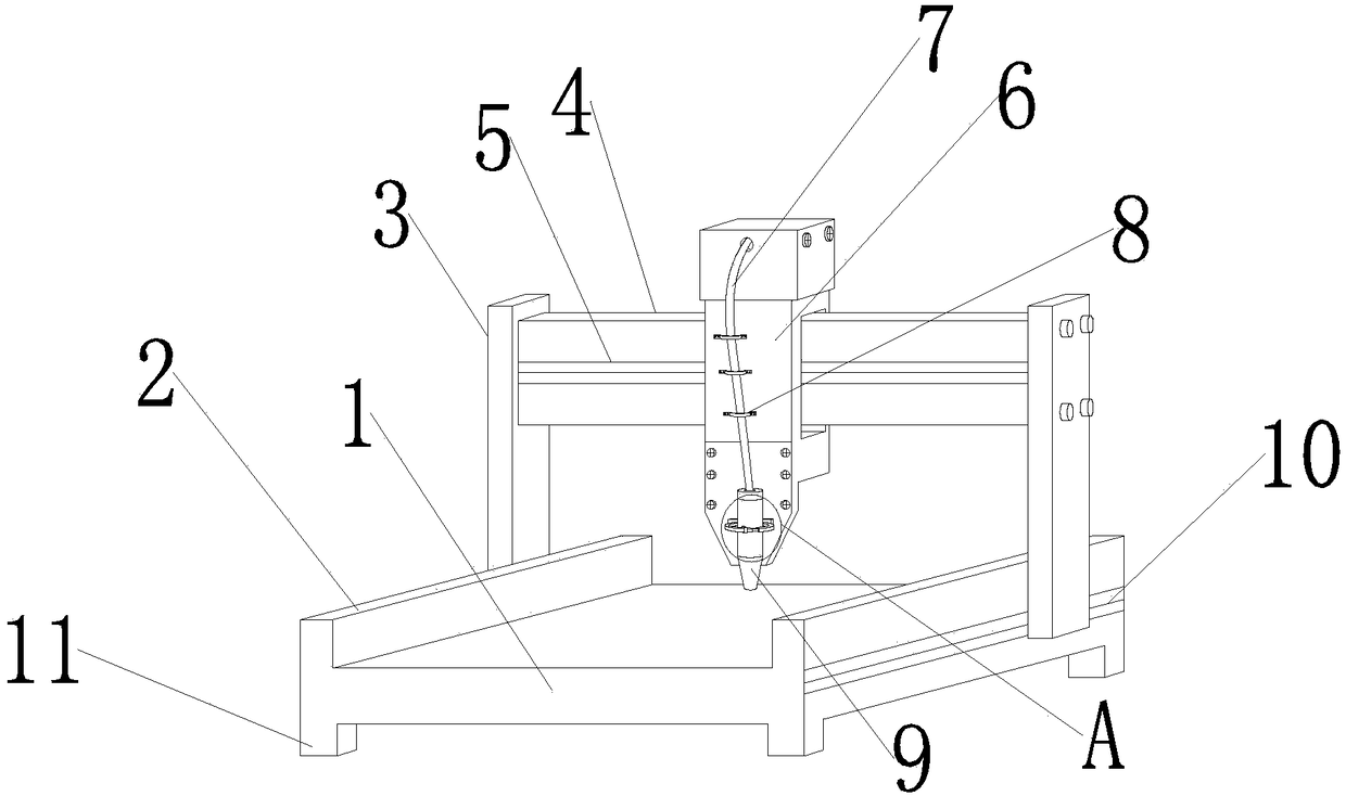 Terminal silica gel dispensing equipment for processing heating sheet of automobile rearview mirror