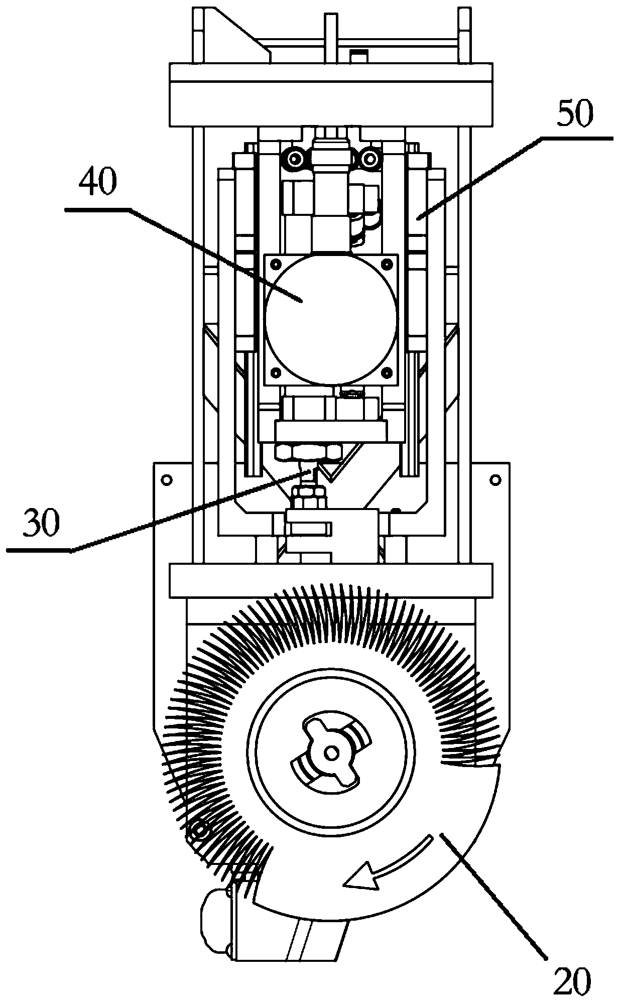 Floating sensing grinding head device and constant force grinding method