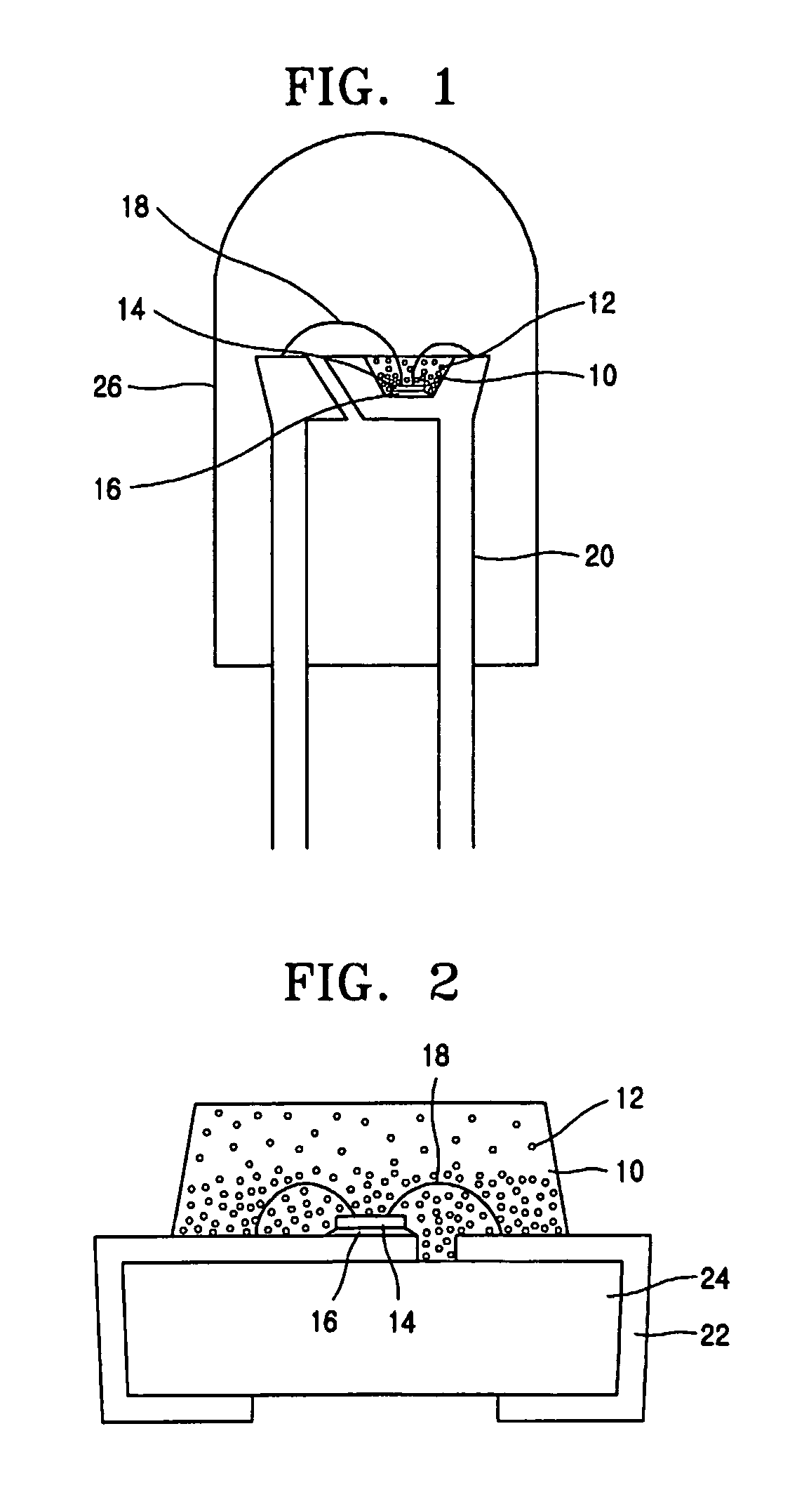 White LED device comprising dual-mold and manufacturing method for the same