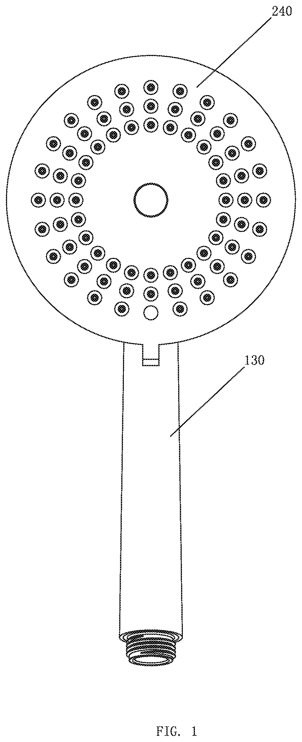 Water outlet device with adjustable water power