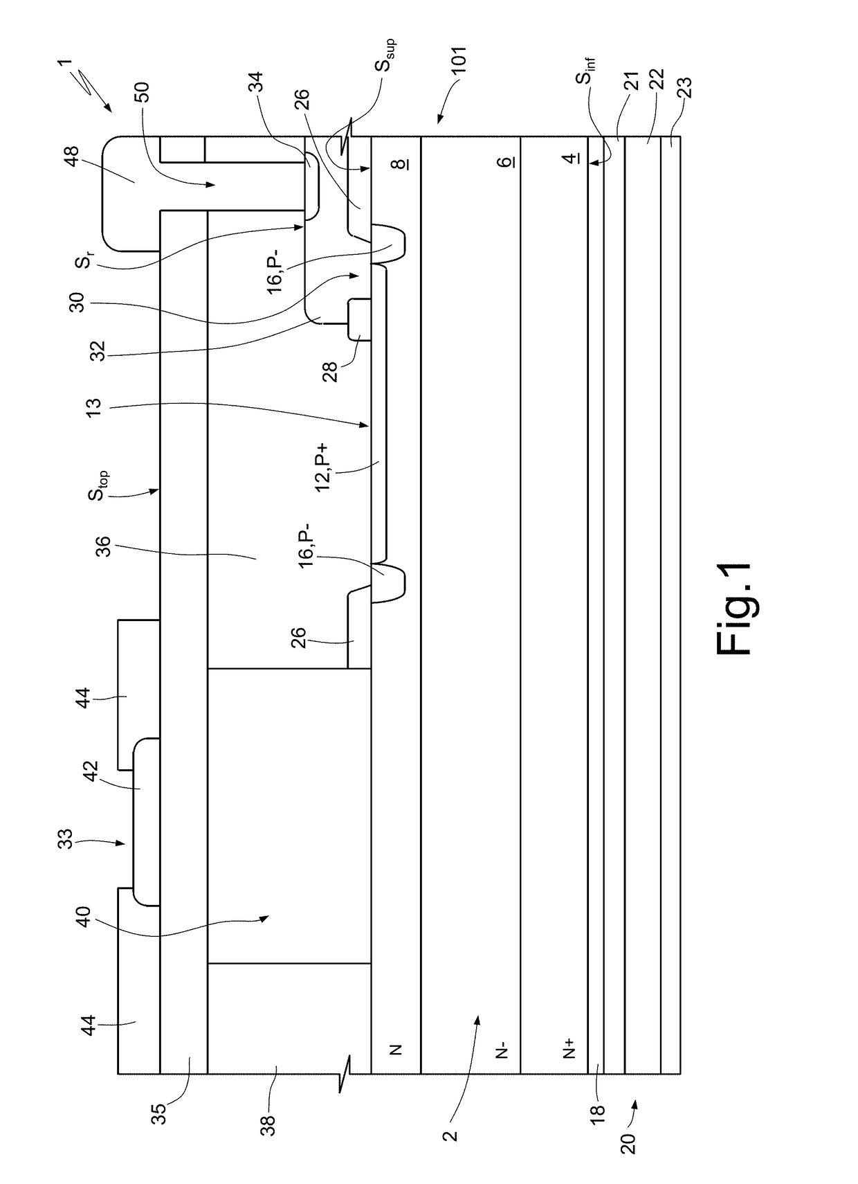 Semiconductor device for detecting ultraviolet and infrared radiation and related manufacturing process