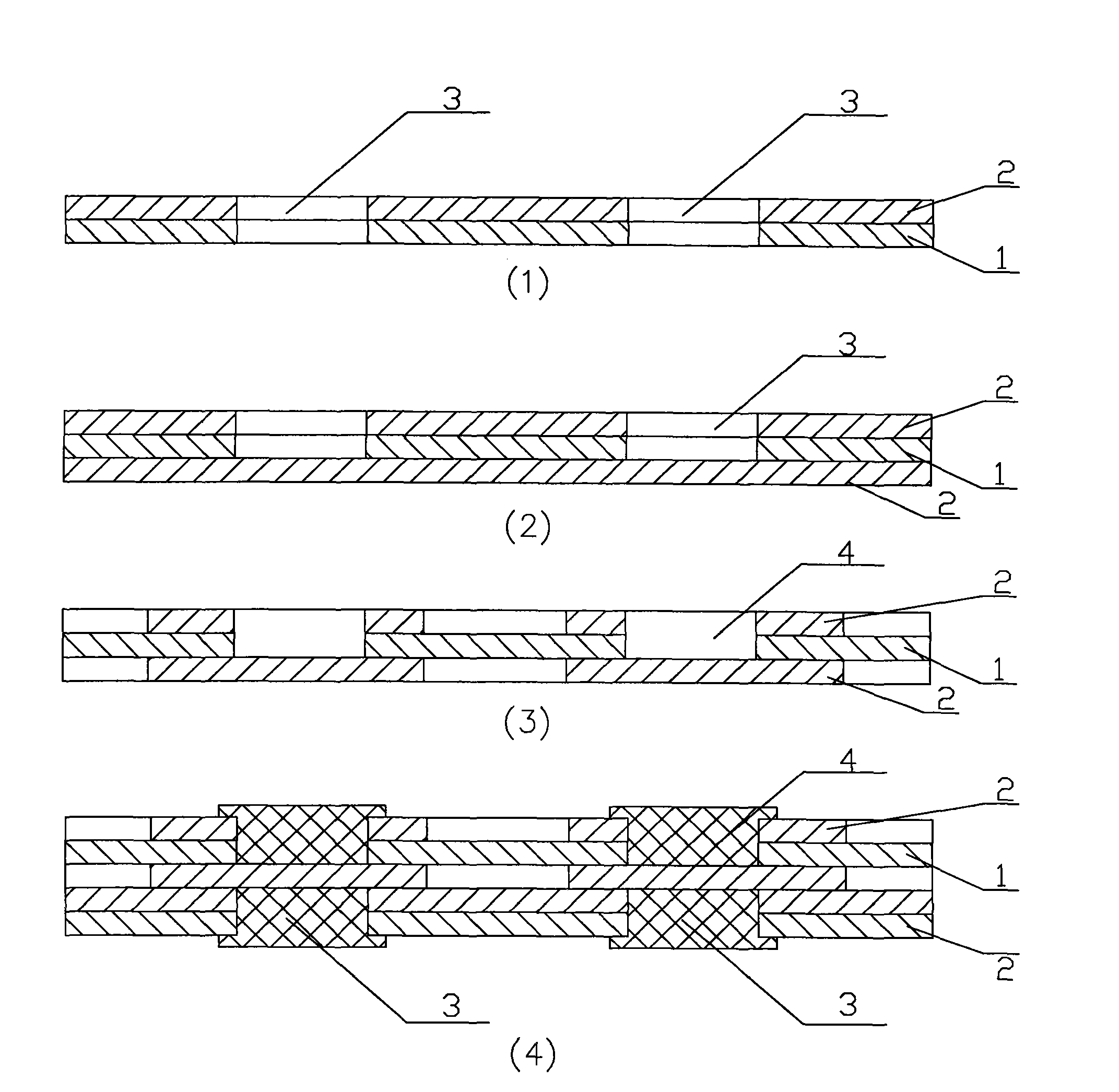 Conductive adhesive for circuit board, single/double-sided multi-layer printed circuit board, and production method