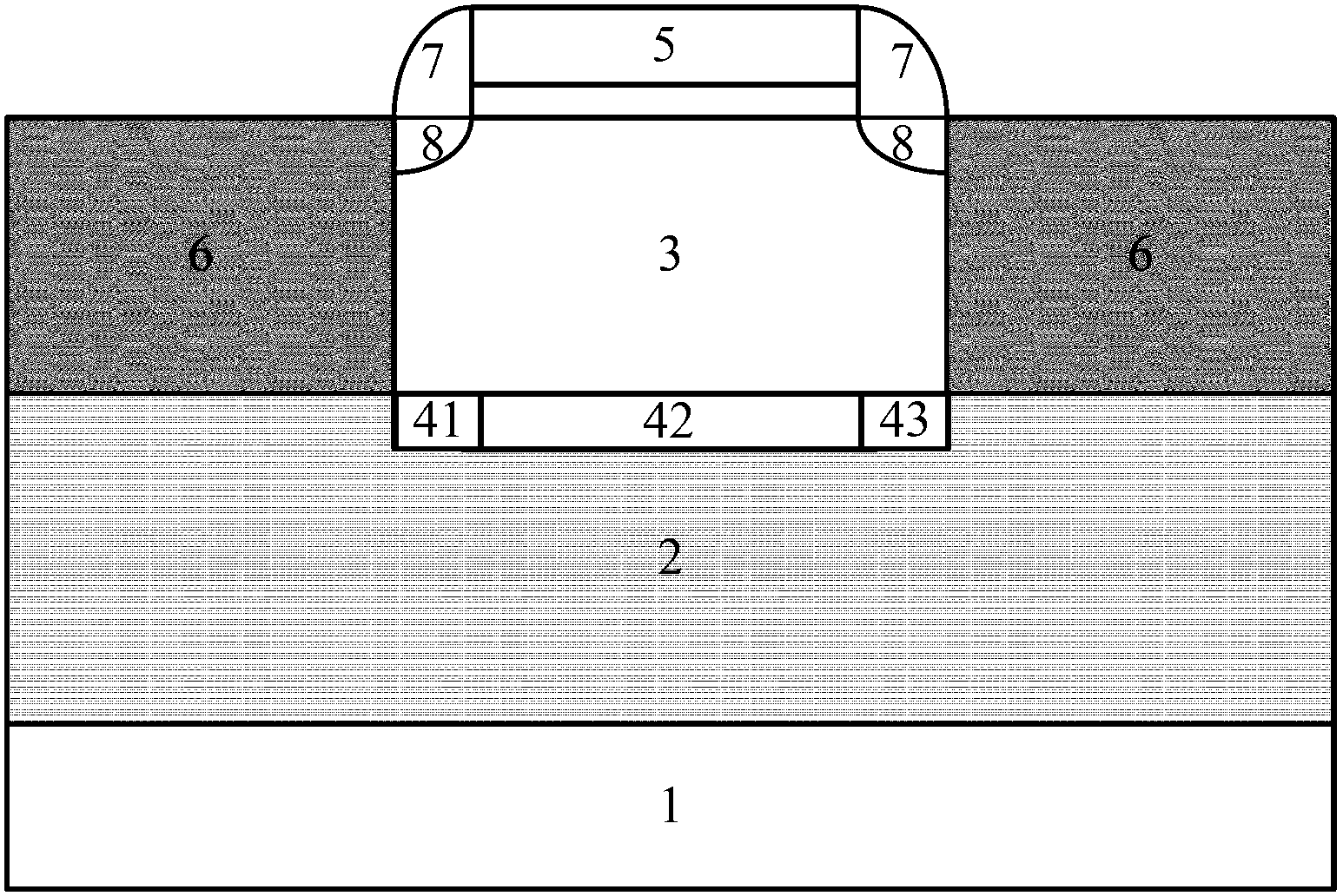 Silicon-on-insulator (SOI) device capable of restraining back gate leakage current caused by radiation and preparation method of SOI device