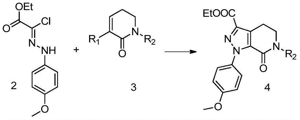 Preparation method of 5,6-dihydro-3-(4-morpholinyl)-1-[4-(2-oxo-1-piperidinyl)phenyl]-2(1h)-pyridone