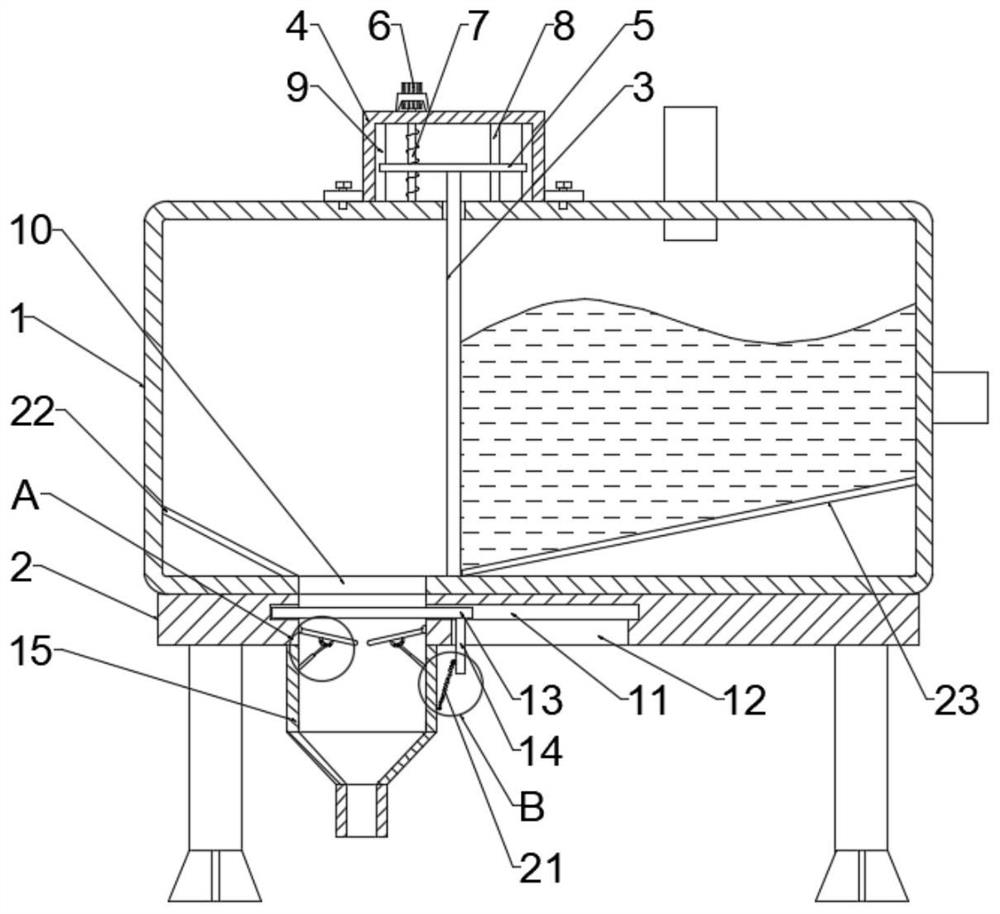Boiler device with self-blowdown structure