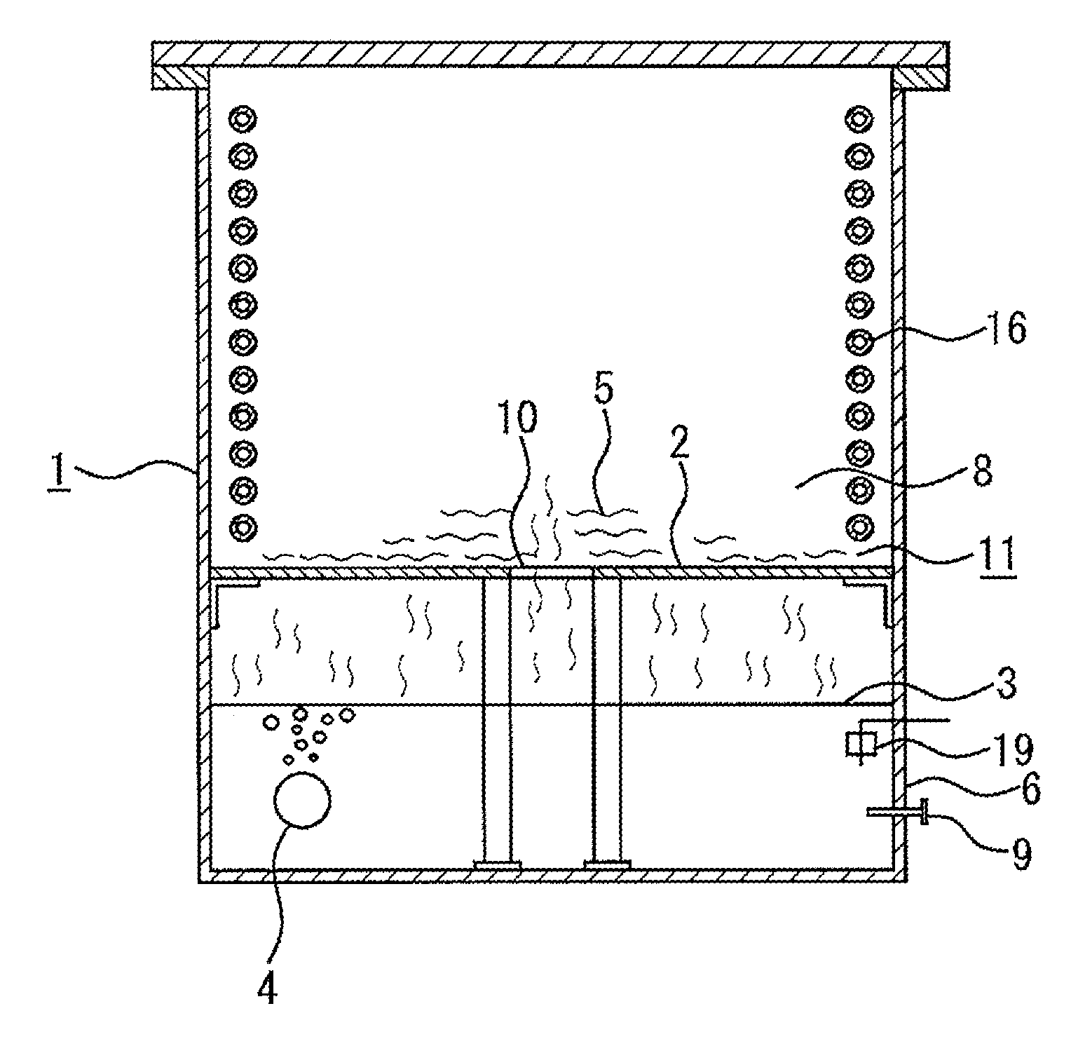 Method for vapor-cleaning object to be cleaned and device therefor