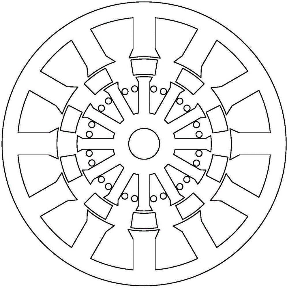 Magnetic flux modulated composite motor in parallel hybrid excitation structure