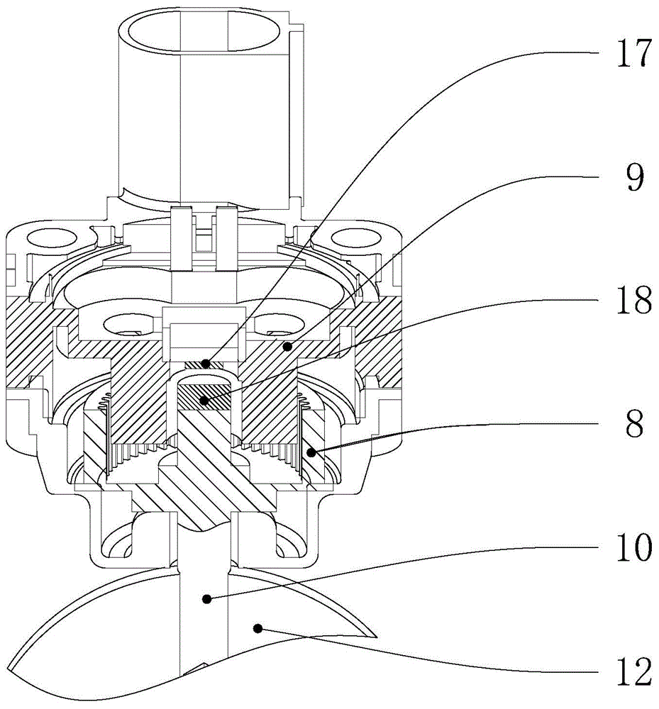 Throttle valve driven by direct-current motor
