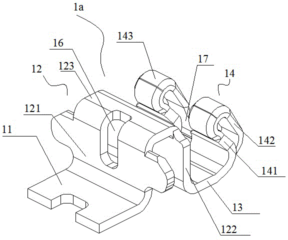 Female contact terminal, terminal combination and fastening type electric connector
