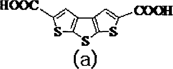 Dithienothiophene dicarboxylic acid monomolecular layer and preparing method thereof