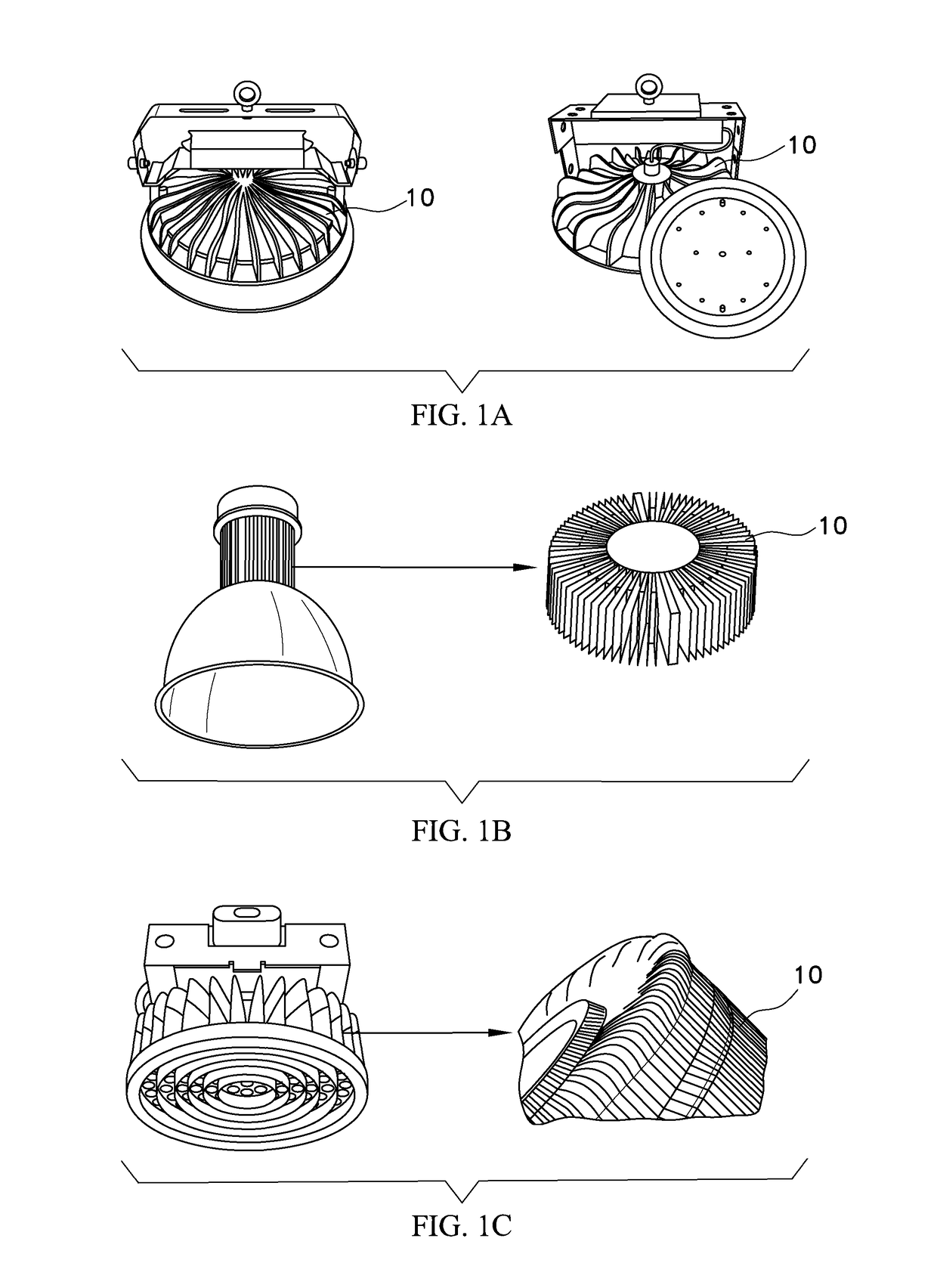LED lighting apparatus having natural convection-type heat dissipation structure
