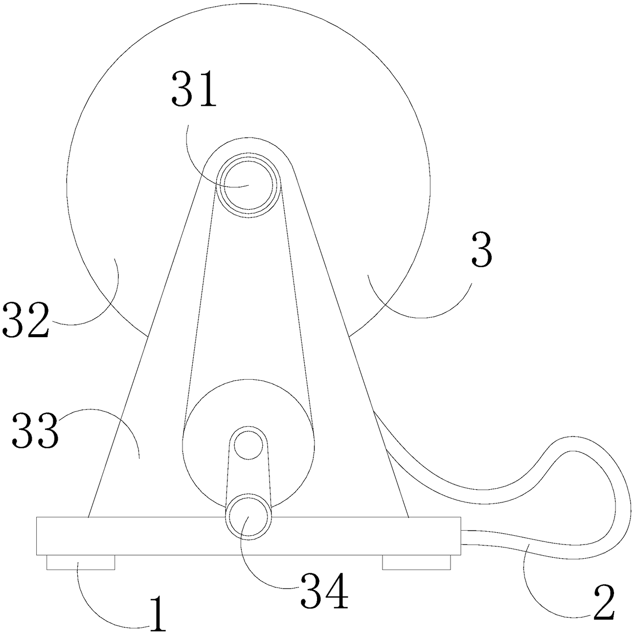 Fire hose rapid winding machine capable of being suitable for different widths and thicknesses