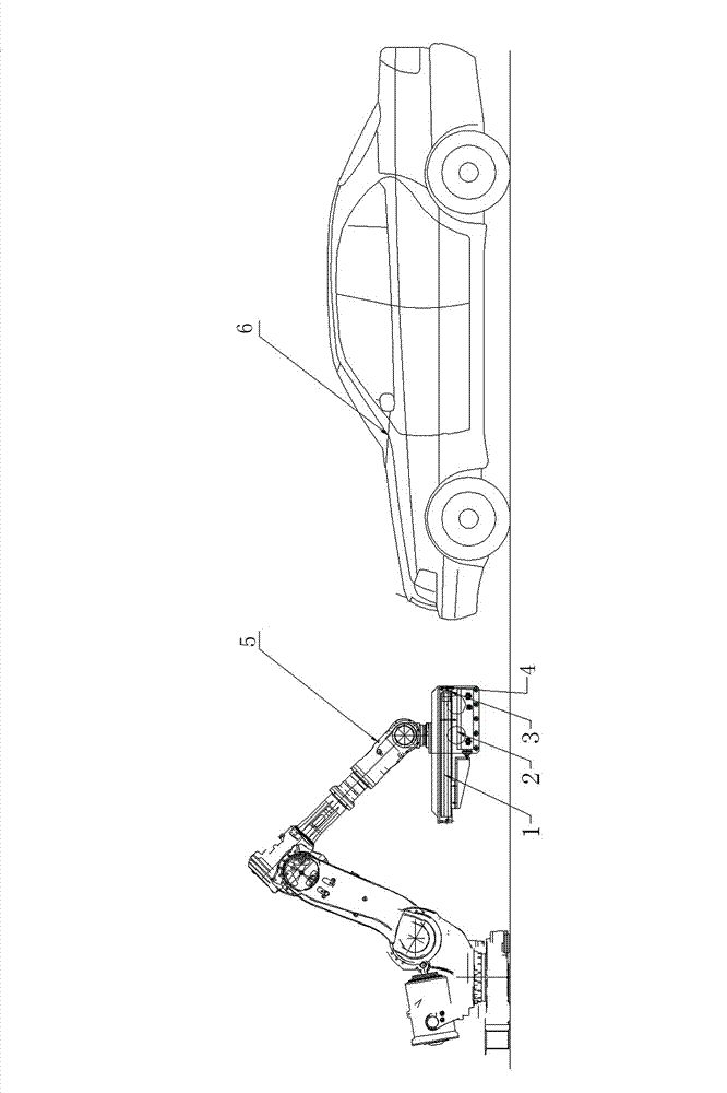 Battery exchange mechanical arm structure of electric vehicle