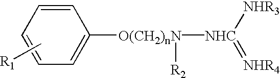 Aminoguanidines and alkoxyguanidines as protease inhibitors