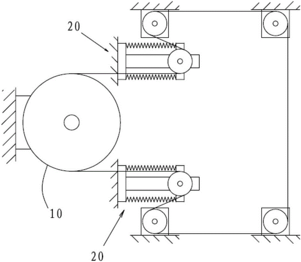 Wire tensioning mechanism for wire cutting machine tool