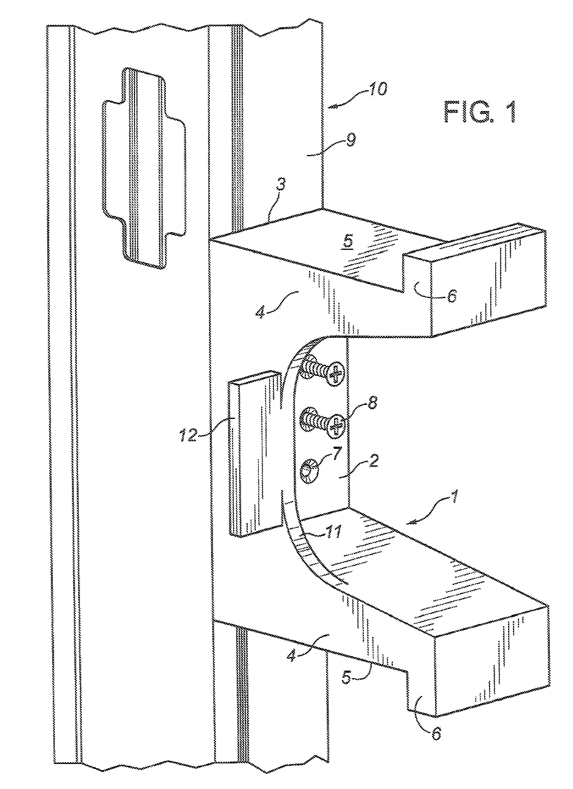 Support bracket to suspend sheet material for a wall