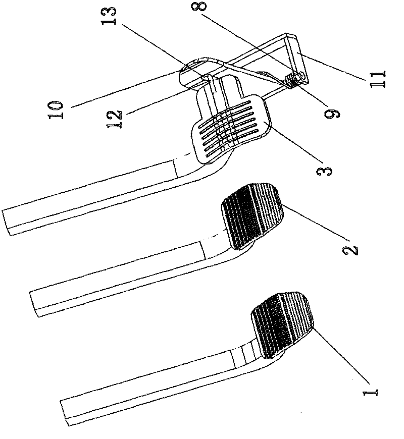 Method for preventing driver from stepping on automobile accelerator pedal by mistake
