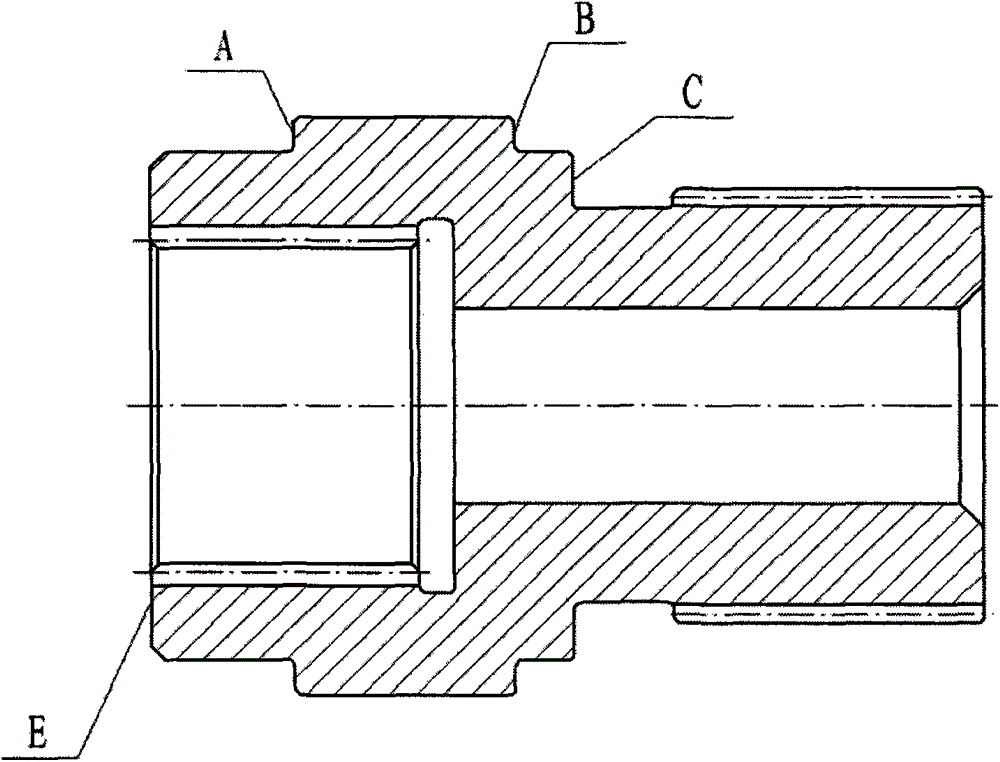 Machining method to ensure coaxiality of inner and outer splines of hollow shaft