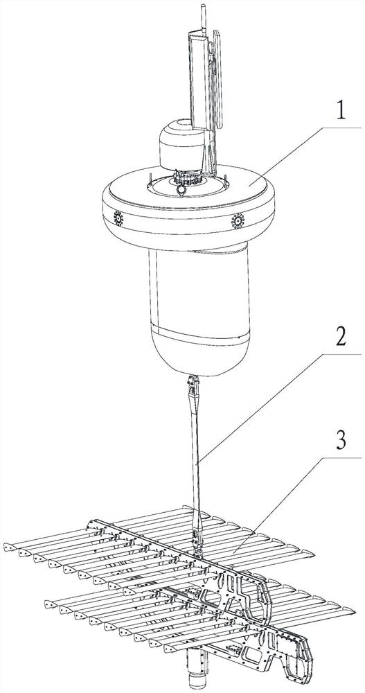 Virtual anchoring system communication buoy capable of autonomously submerging and surfacing