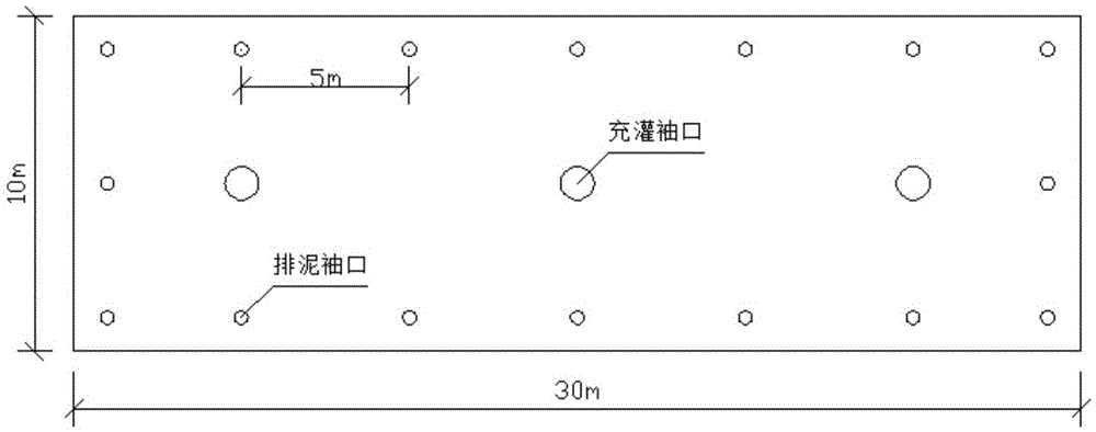 A construction method for dehydrating high-viscosity mud filled with pipe bags