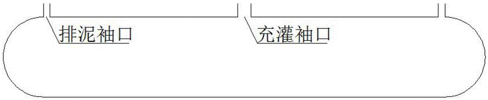 A construction method for dehydrating high-viscosity mud filled with pipe bags