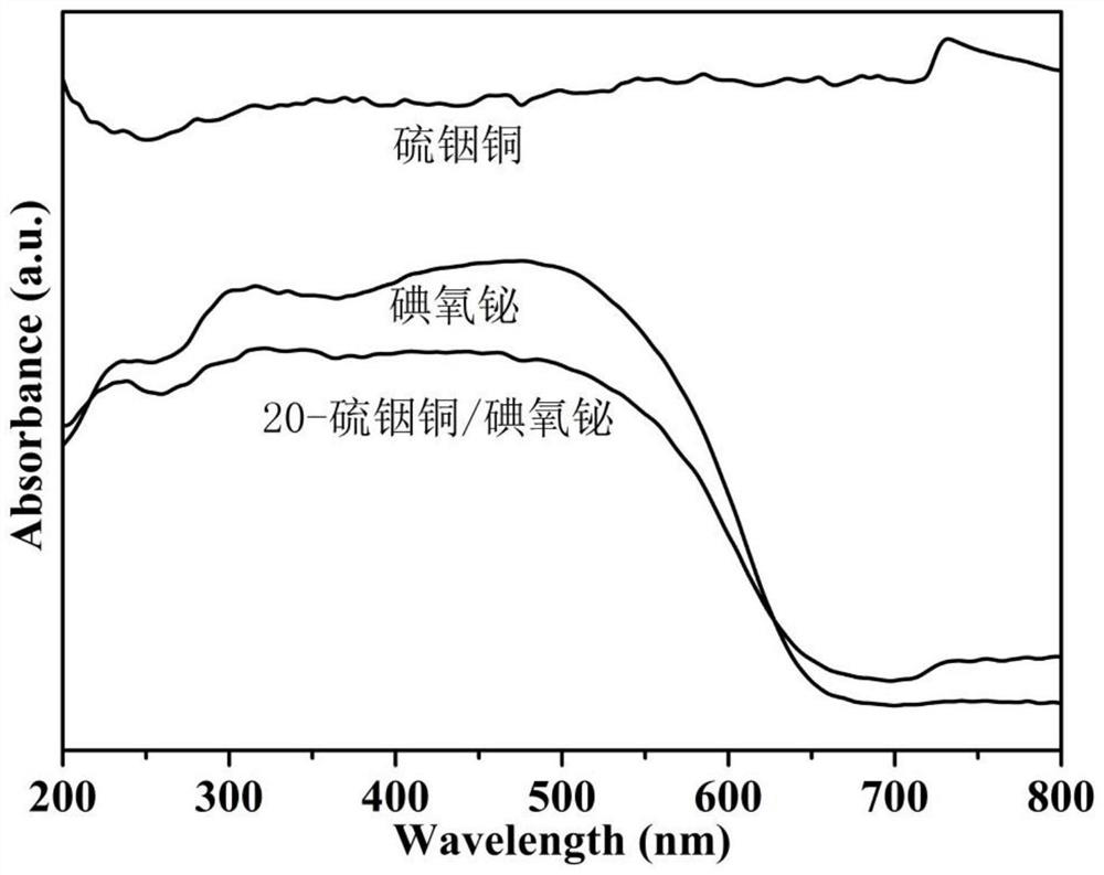 a kind of cuins  <sub>2</sub> Quantum dot/bioi composite photocatalyst and its preparation method and application