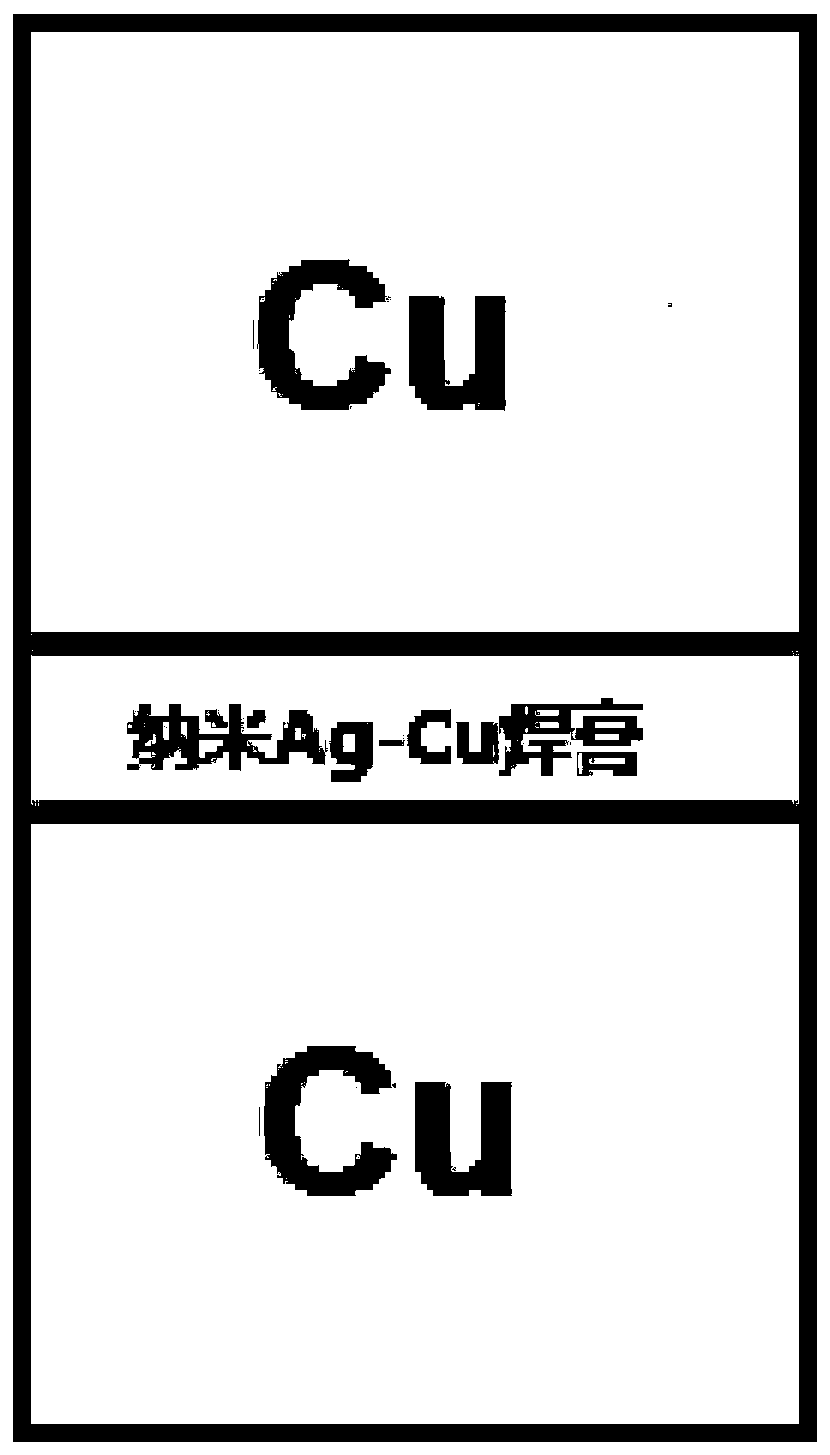 A kind of nano ag-cu solder paste and its preparation method and application