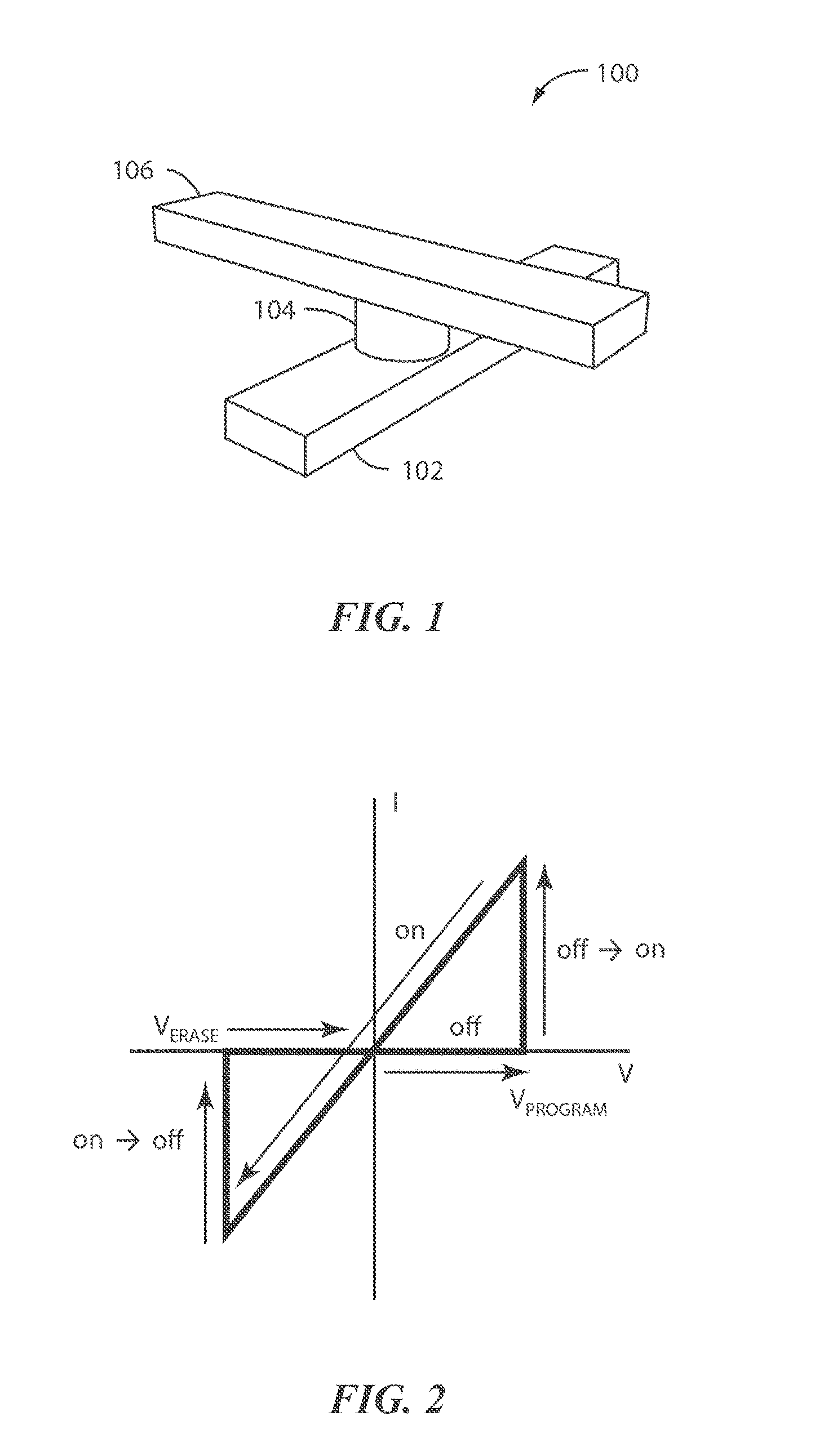 Switching device having a non-linear element
