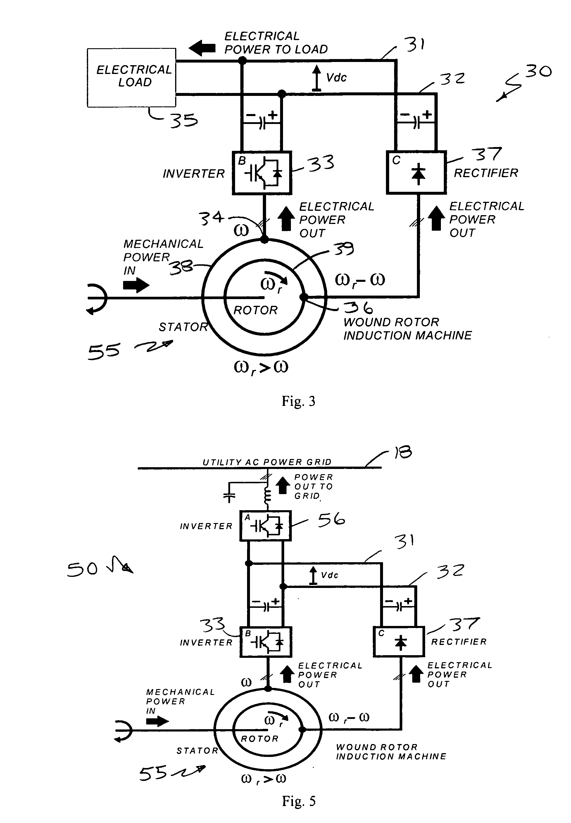 Slip-controlled, wound-rotor induction machine for wind turbine and other applications