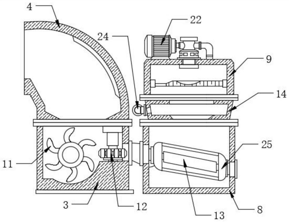 Online recycling and granulating device for waste plastic of plastic product production line