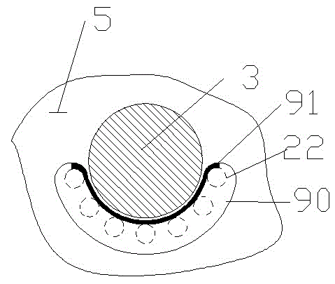 Nut protein extraction device with blowing strip and blowing stirring device