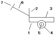 Access door pull rod walking device