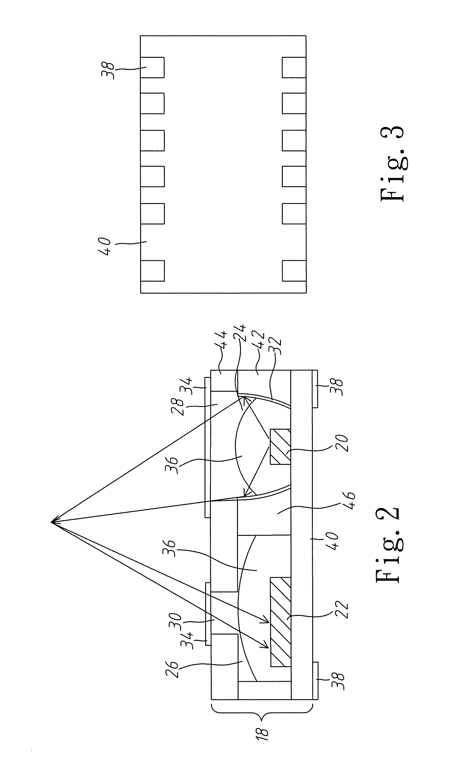 Compact sensor package structure