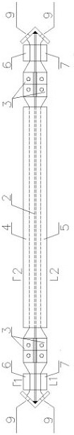 Buckling-resistant brace for energy-dissipating components constrained by ferrules