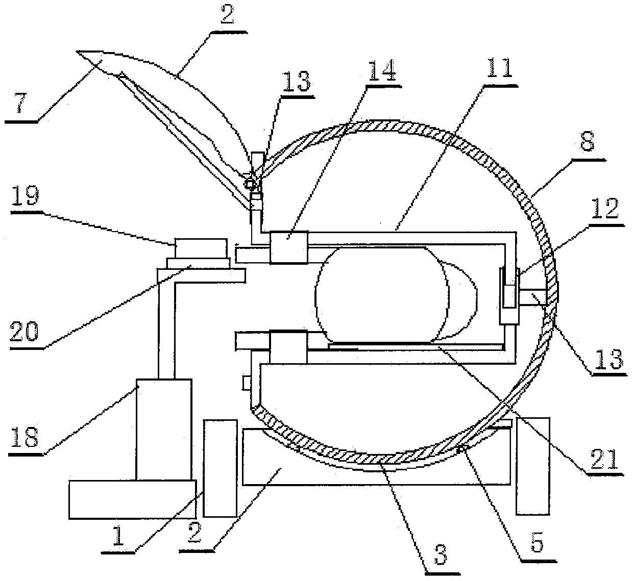 A special vehicle for hoof repairing of dairy cows