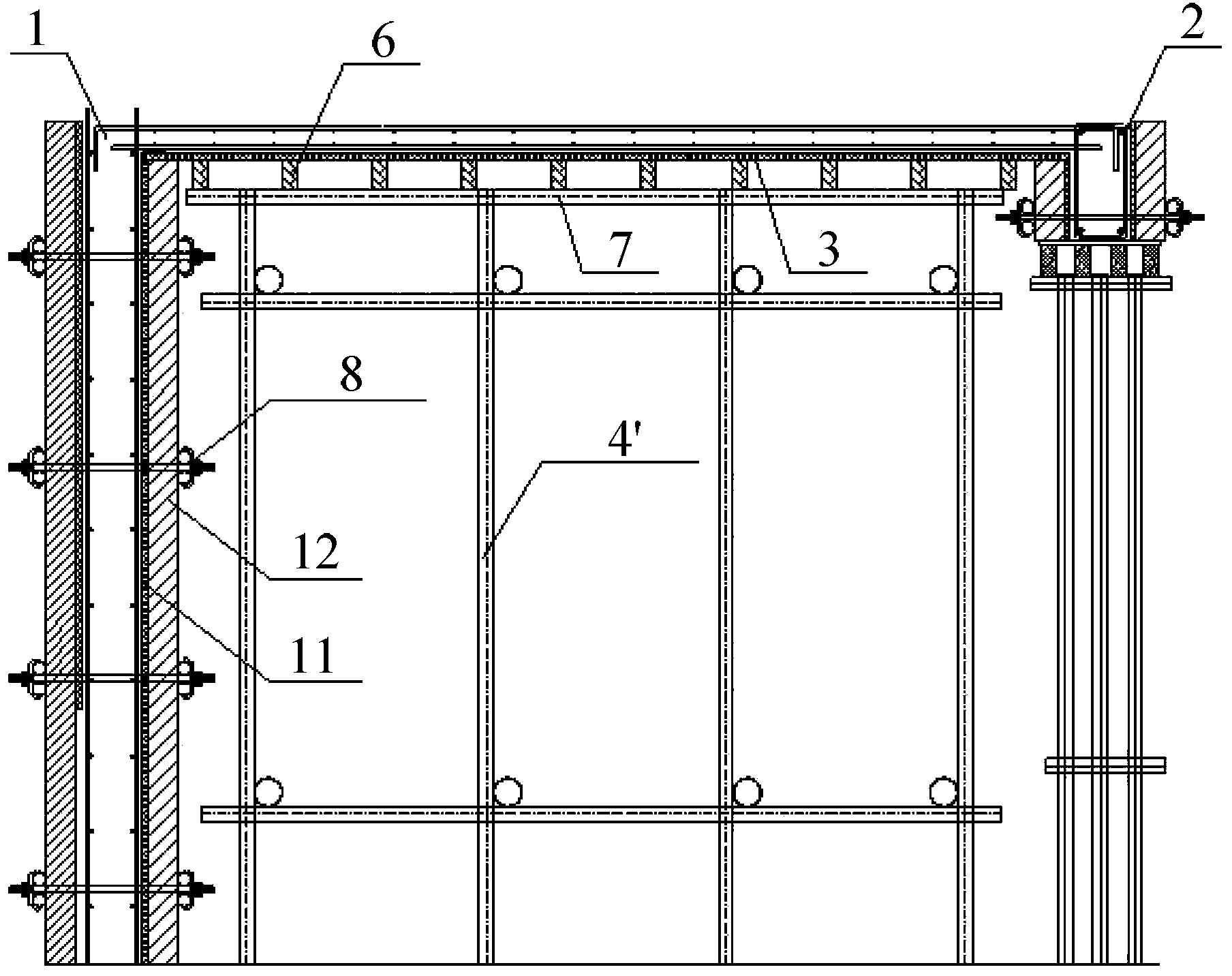 Horizontally-structured framework system and construction method