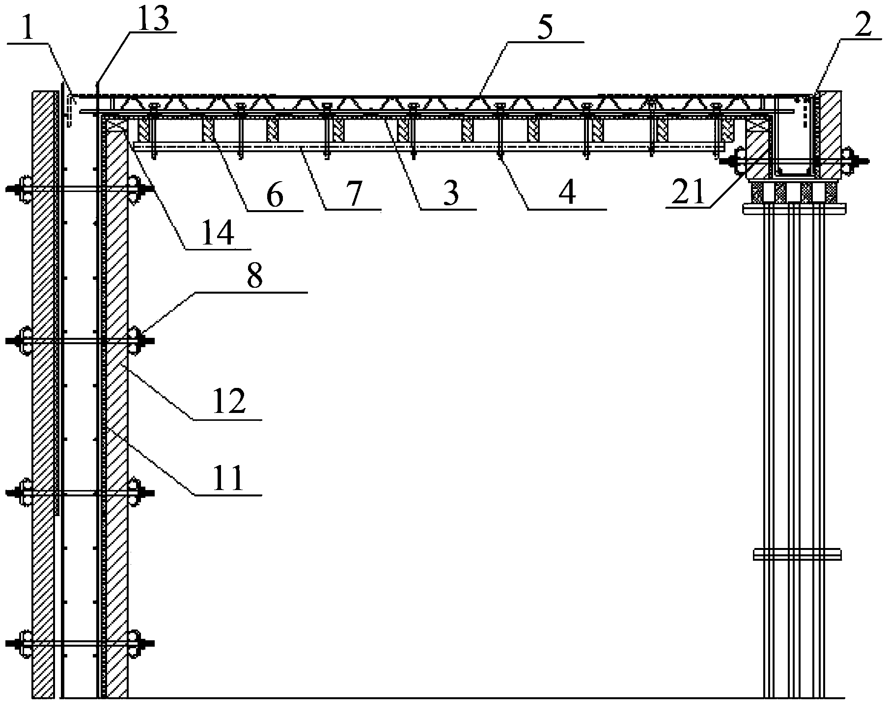 Horizontally-structured framework system and construction method