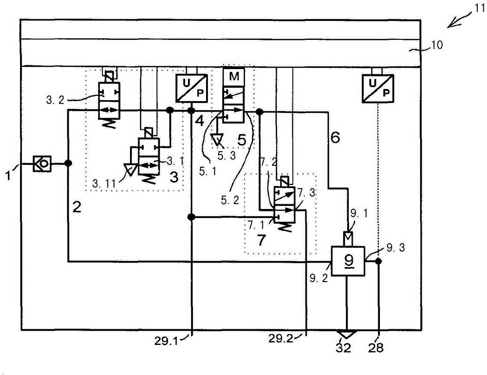 Control device for controlling the brakes of a towing vehicle/trailer combination