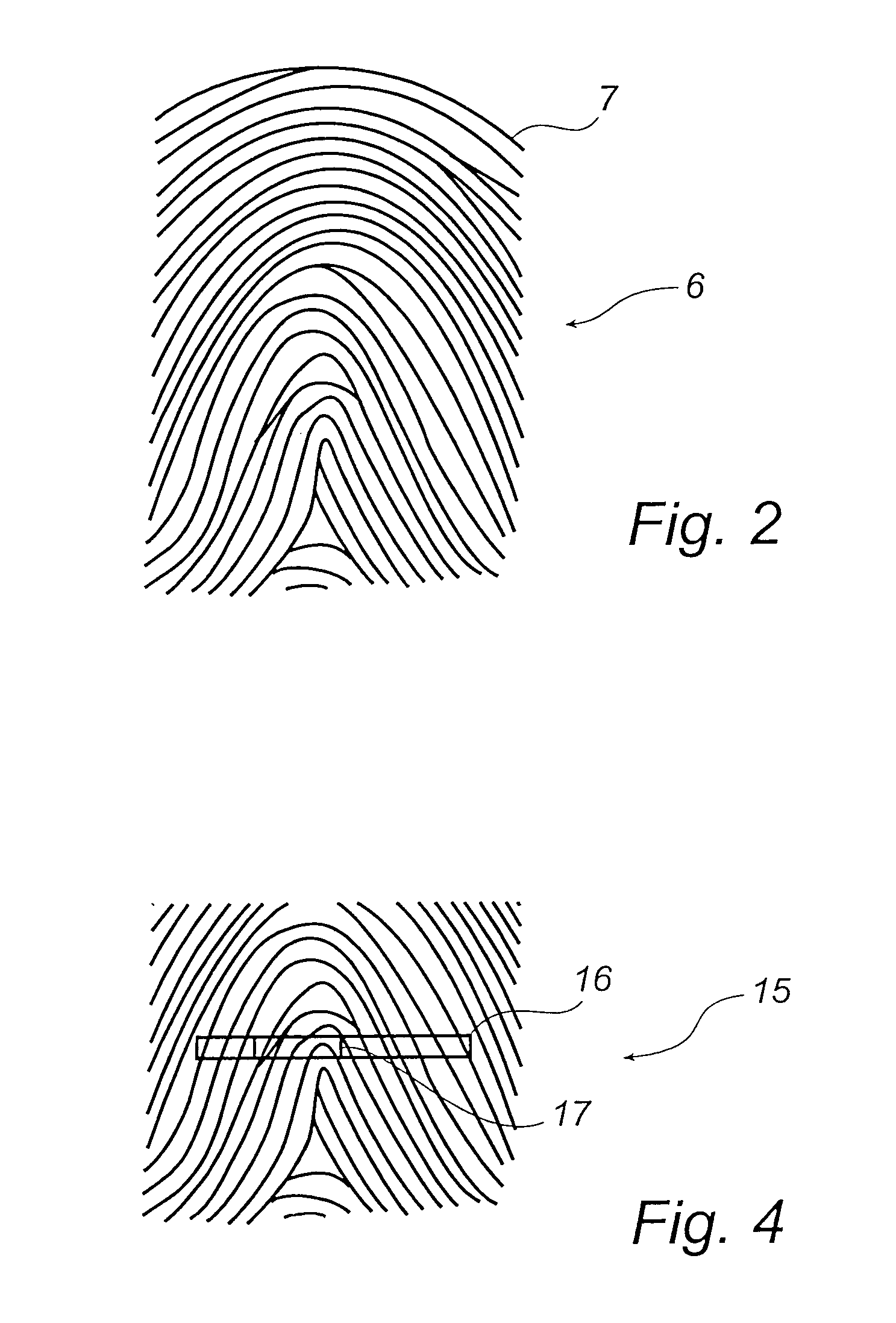 Device and method for fingerprints supervision
