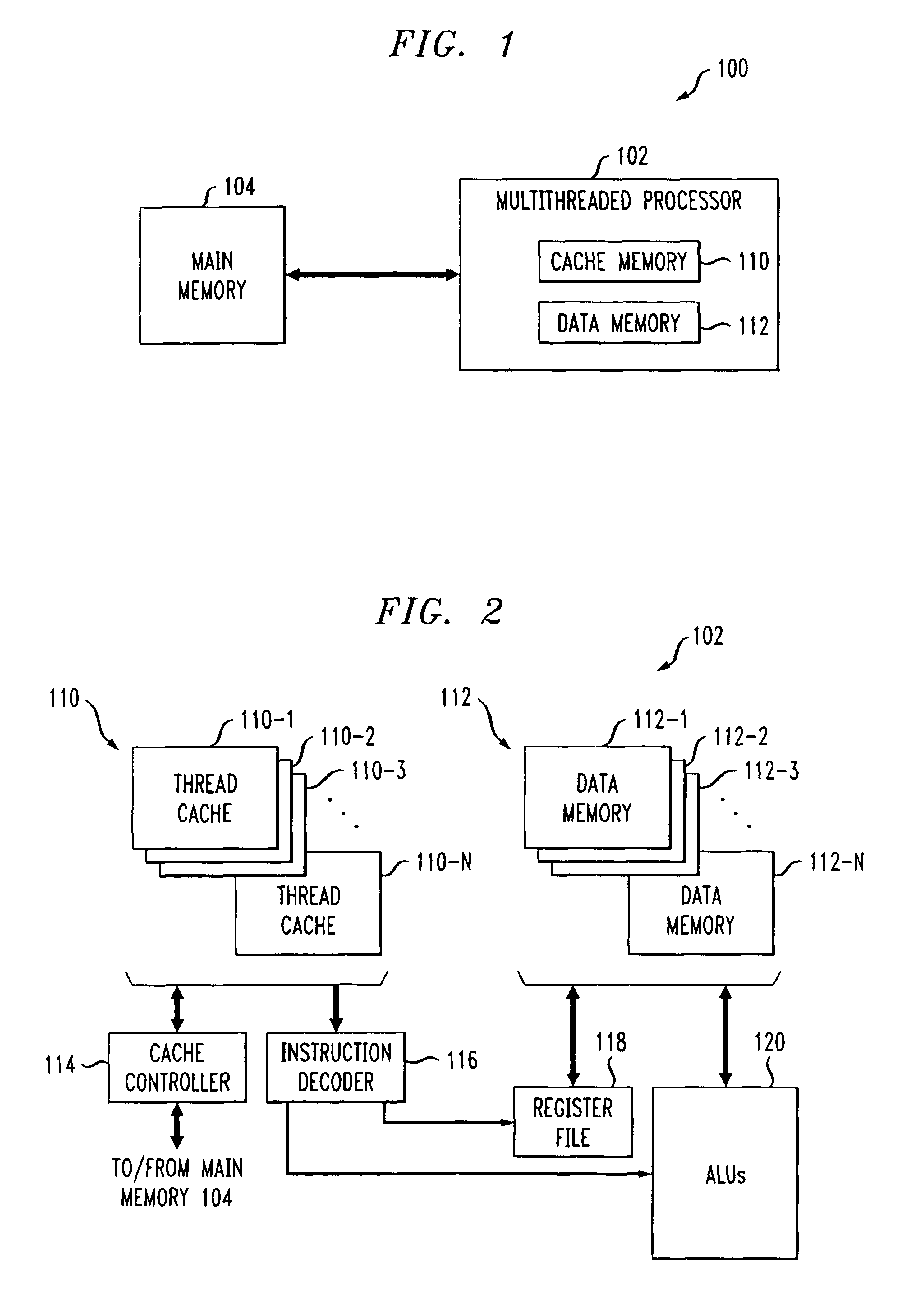 Method and apparatus for register file port reduction in a multithreaded processor