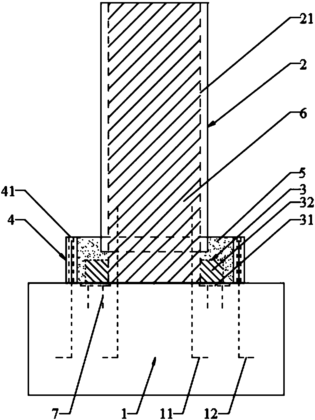 Bridge pier structure and construction method thereof