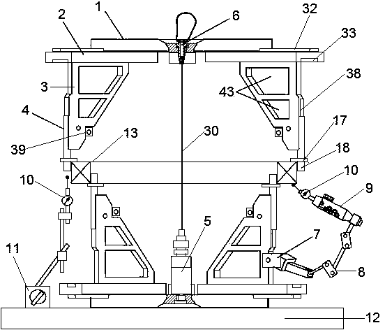 Portable bearing rotating precision comprehensive detection platform