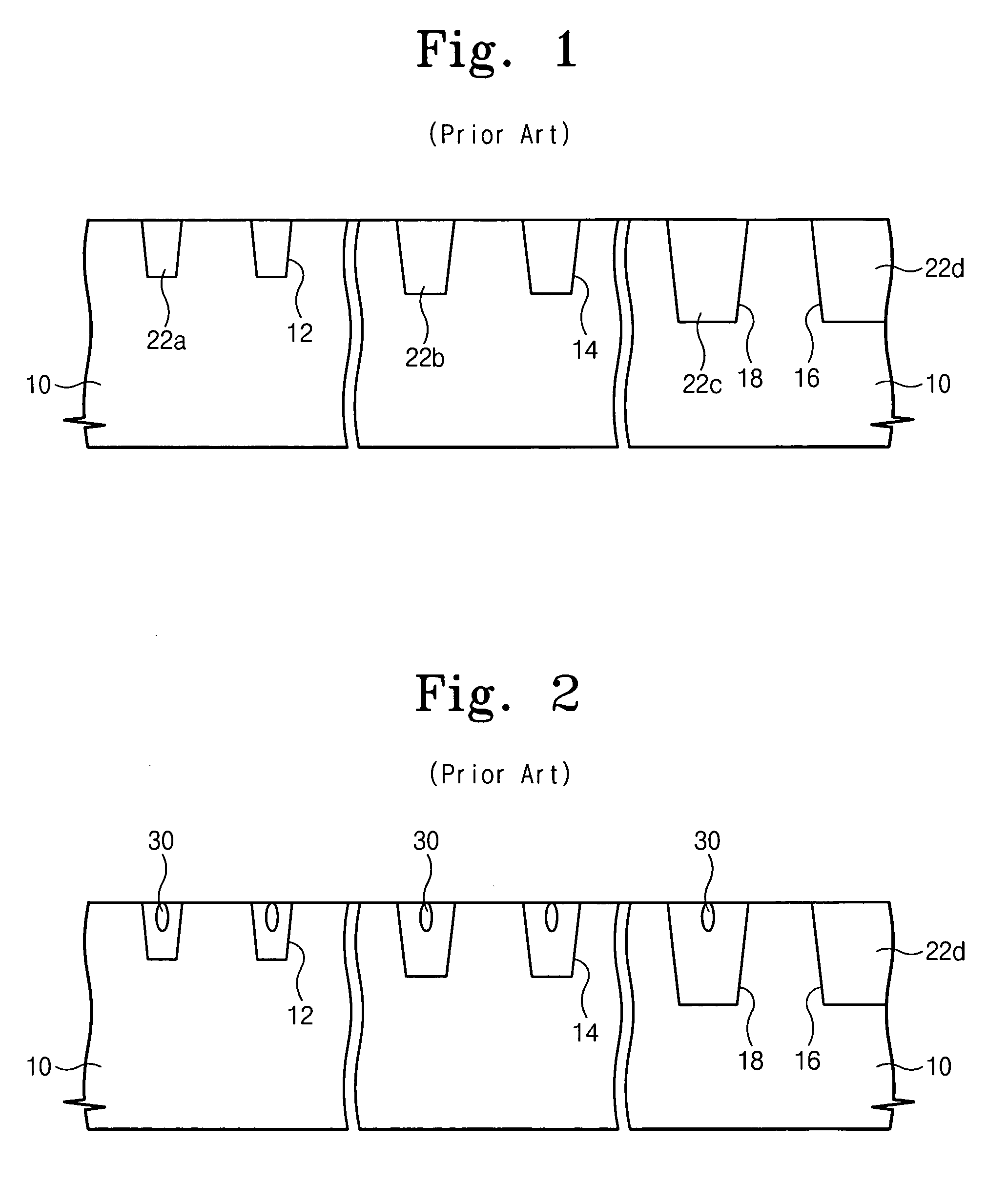 Trench isolation structures for semiconductor devices and methods of fabricating the same