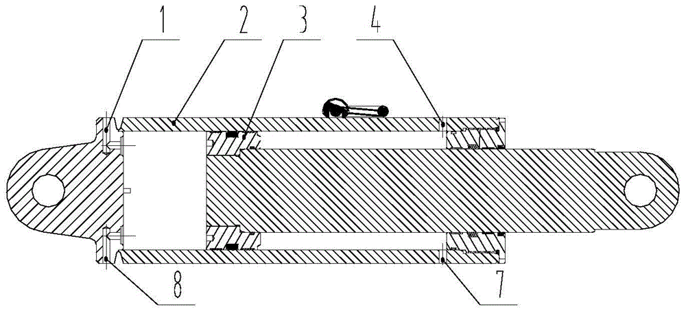 Mine hydraulic cylinder capable of achieving hydraulic medium replacement under pressure