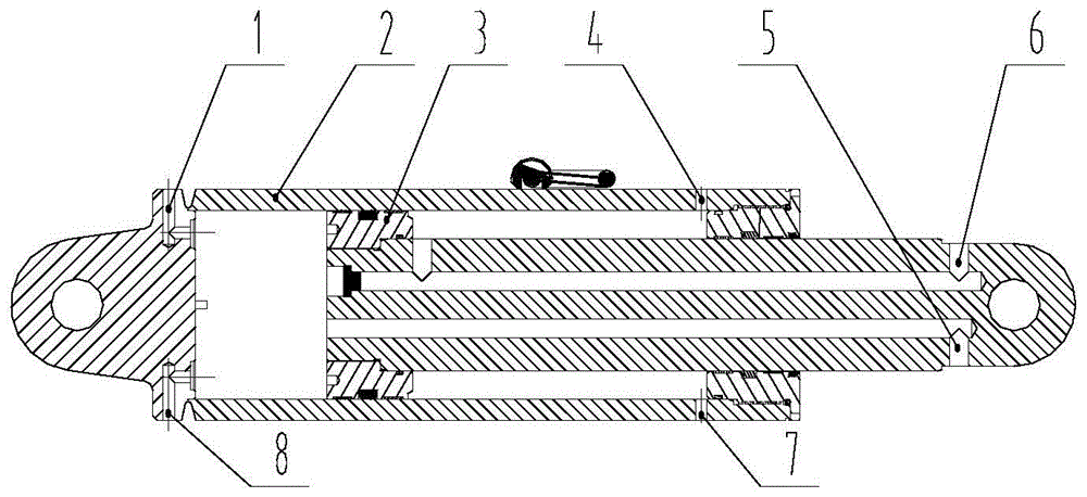 Mine hydraulic cylinder capable of achieving hydraulic medium replacement under pressure