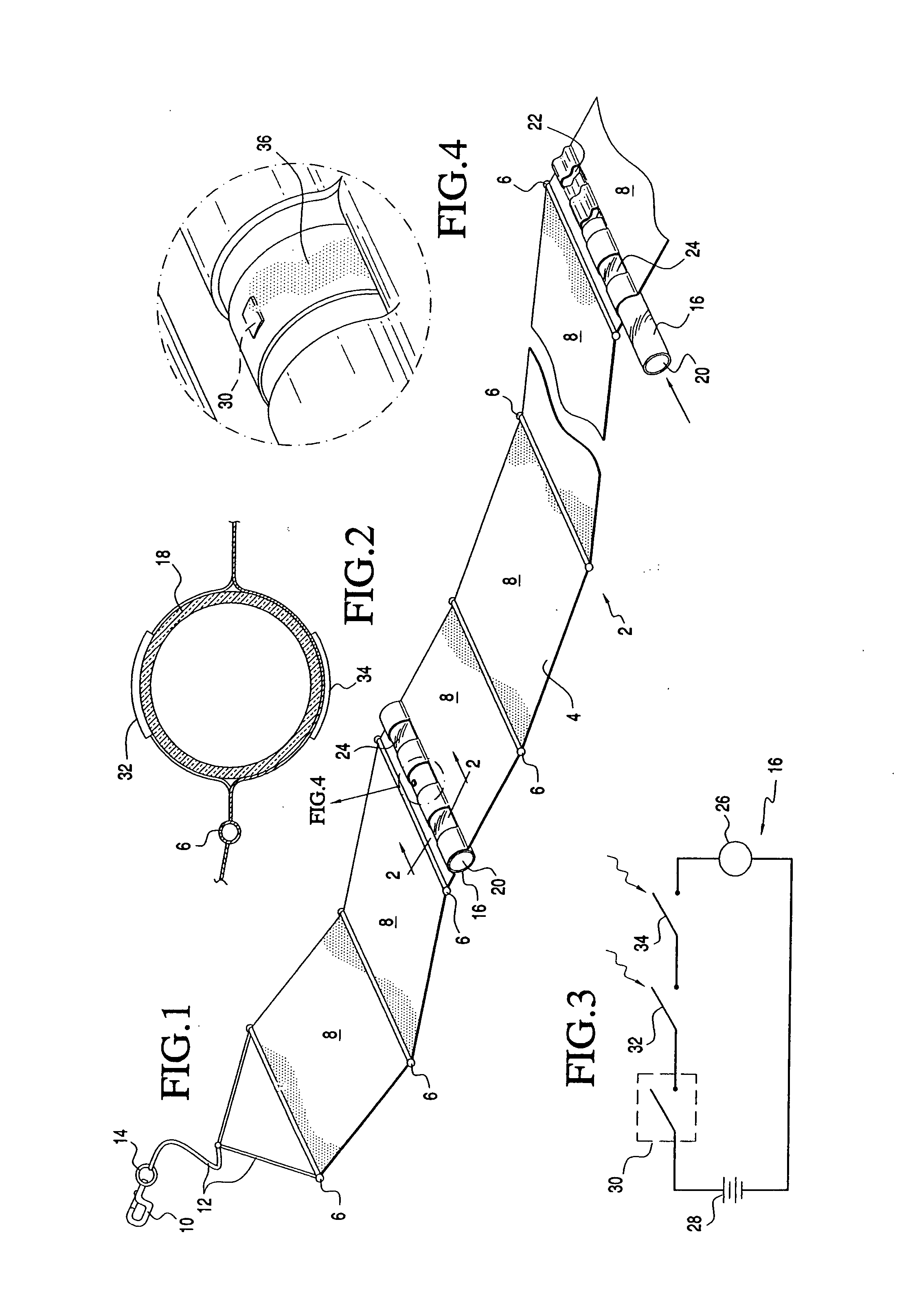 Water-activated and light-assisted visual locating device