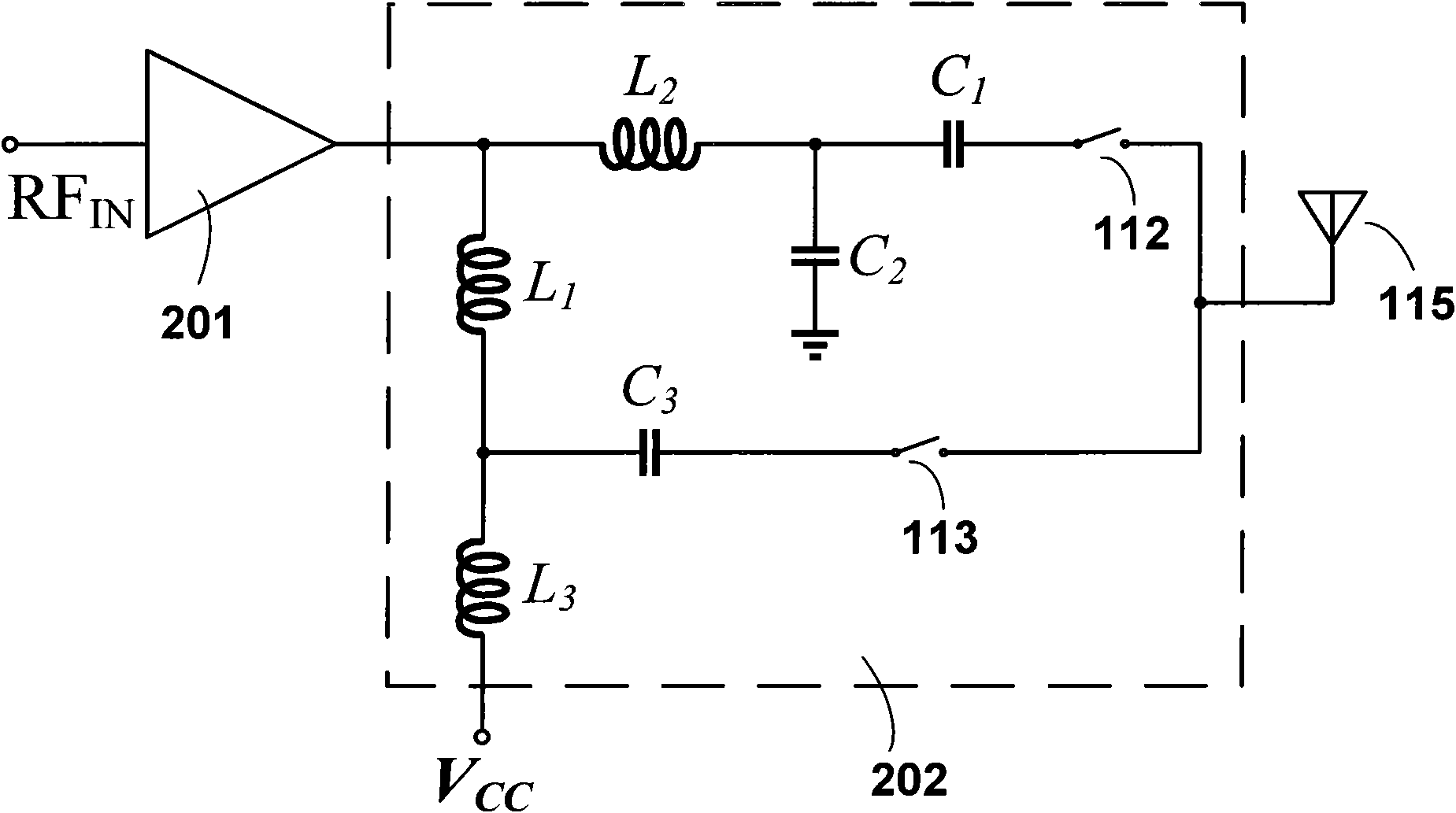 Configurable radio-frequency power amplifier and radio-frequency transmitting front-end module with same