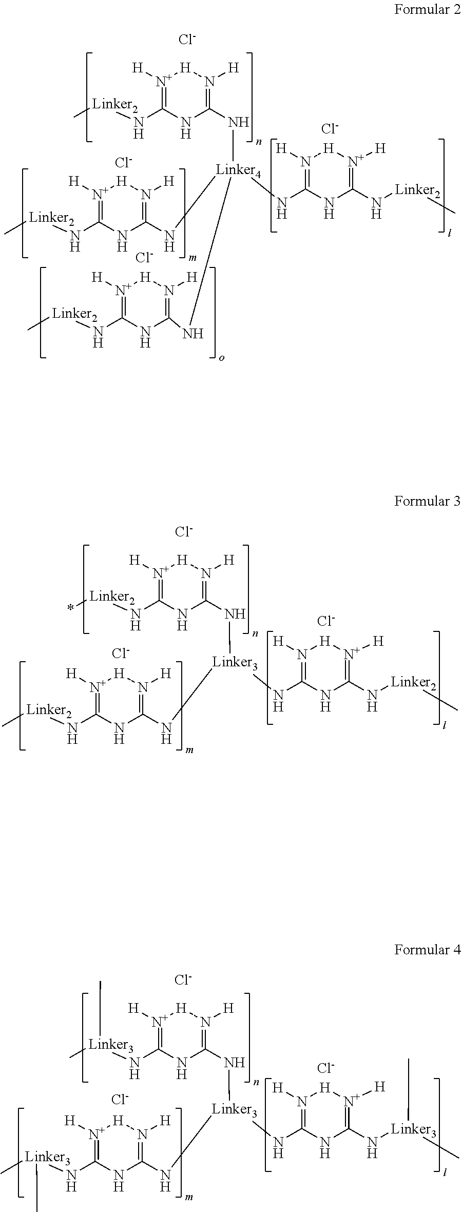 Branched polymeric biguanide compounds and their uses