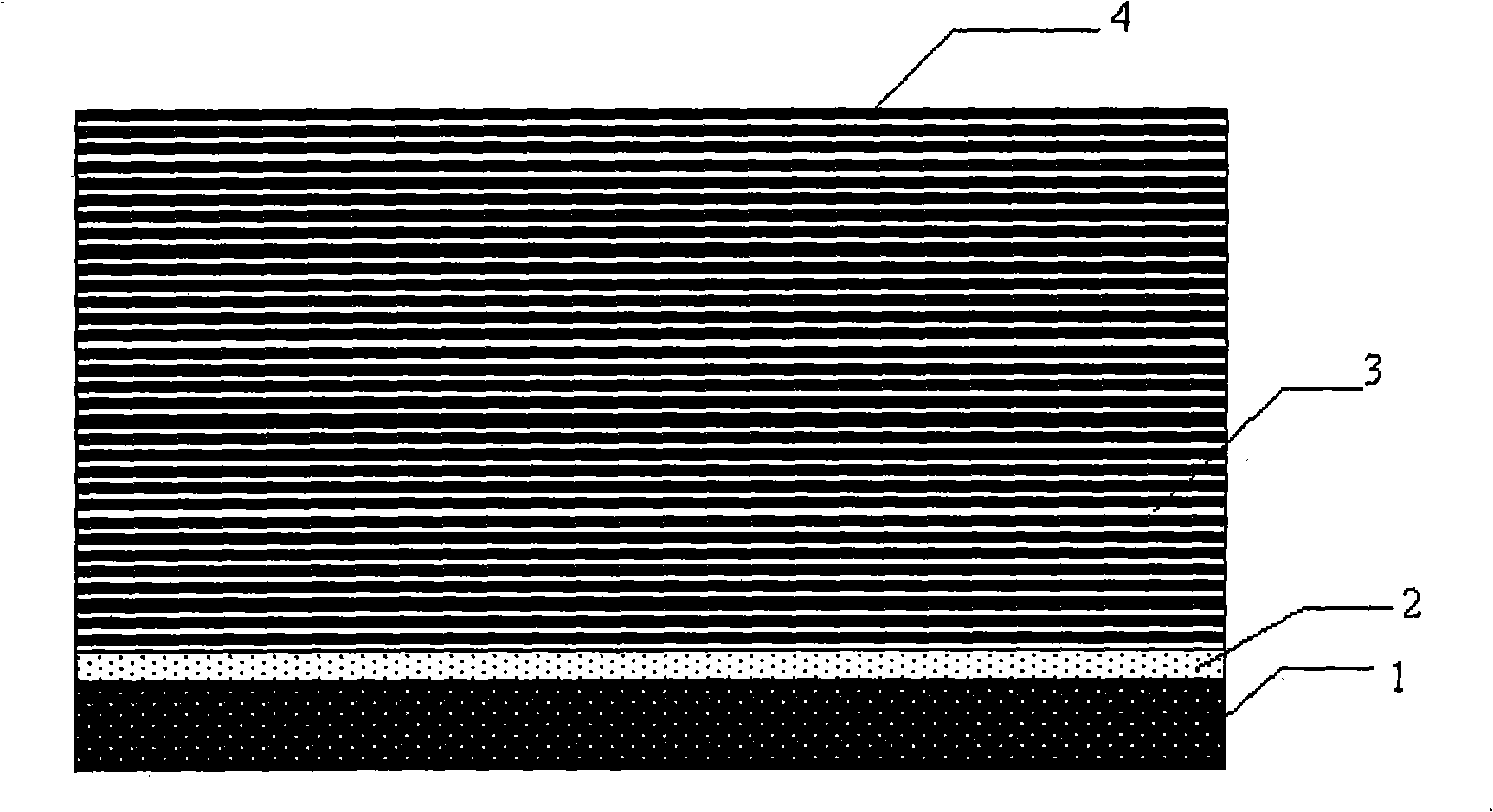 Method for accomplishing sub-wavelength interference photolithography utilizing multiple layer metal dielectric-coating structure