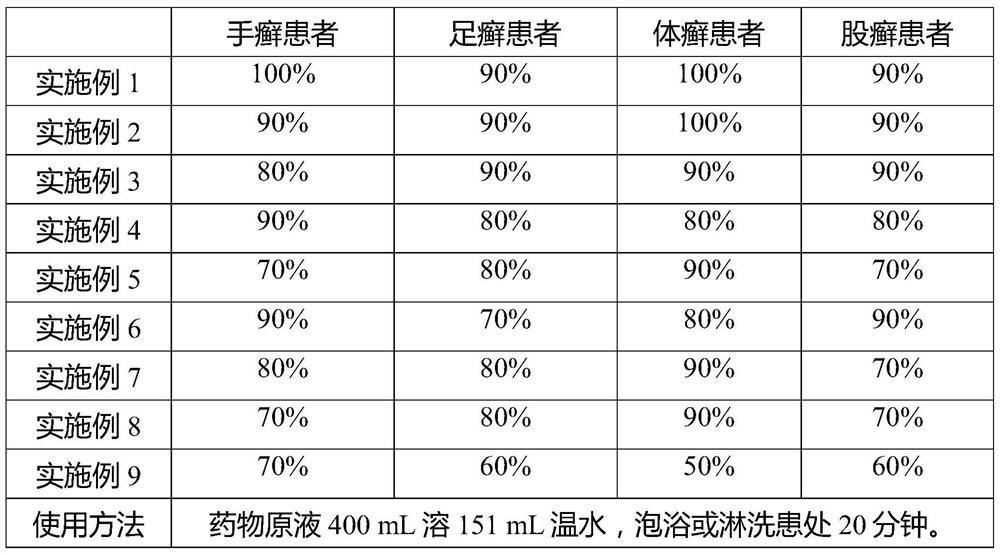 A soaking and washing traditional Chinese medicine composition for treating pruritic tinea of feet and hands and a preparation method thereof